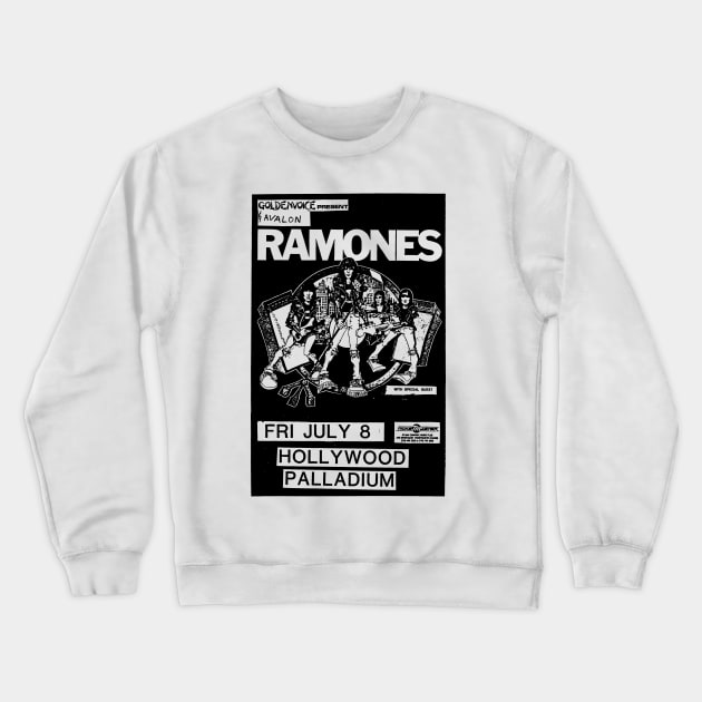 The Ramones Punk Flyer Crewneck Sweatshirt by Punk Flyer Archive